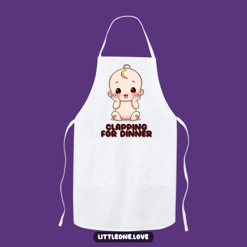 Funny Wobbly Baby Clapping Apron: Kitchen Celebration Gift