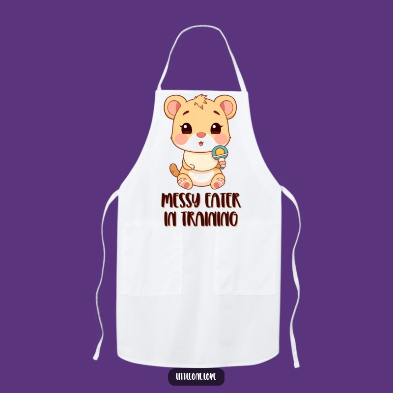 Funny Baby Animal Rattle Apron: Mealtime Fun for Little Ones