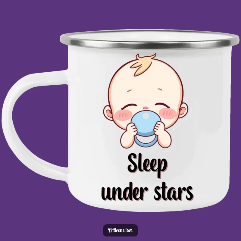 Funny Sleepy Baby Pacifier Camping Mug: Cozy Campfire Companion