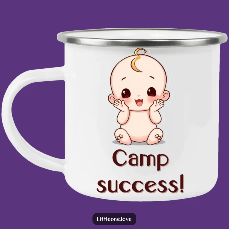 Funny Wobbly Baby Clapping Camping Mug: Outdoor Celebration Gift