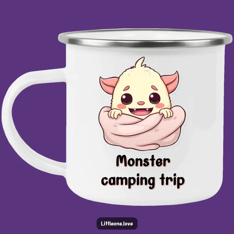 Funny Baby Monster Blanket Camping Mug: Adventure-Ready Monster Drinkware