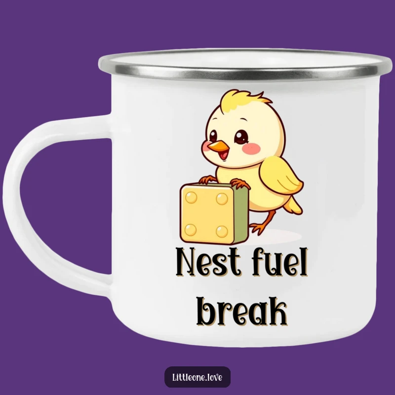 Funny Baby Bird Camping Mug: Outdoor Cuteness, Cheerful Companion, Perfect Funny Gift