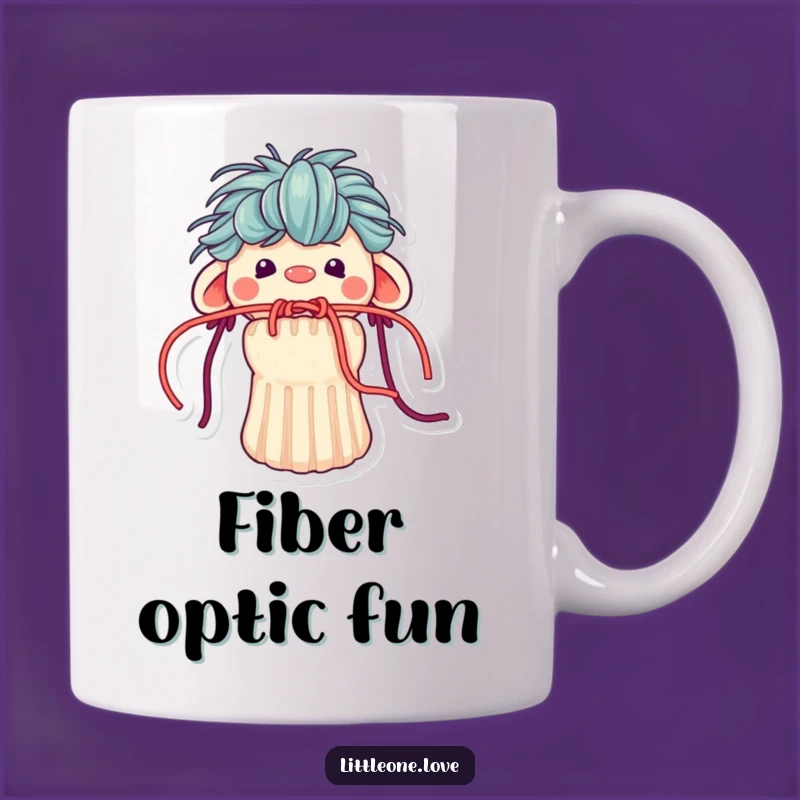 Funny Sock Puppet Yarn Mouth Stuck Mug - Hilarious Crafty Gift