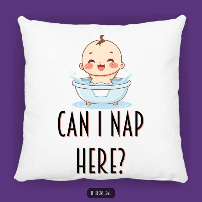 Funny Splashing Baby Pillow: Cozy Comfort & Playful Diaper Decor