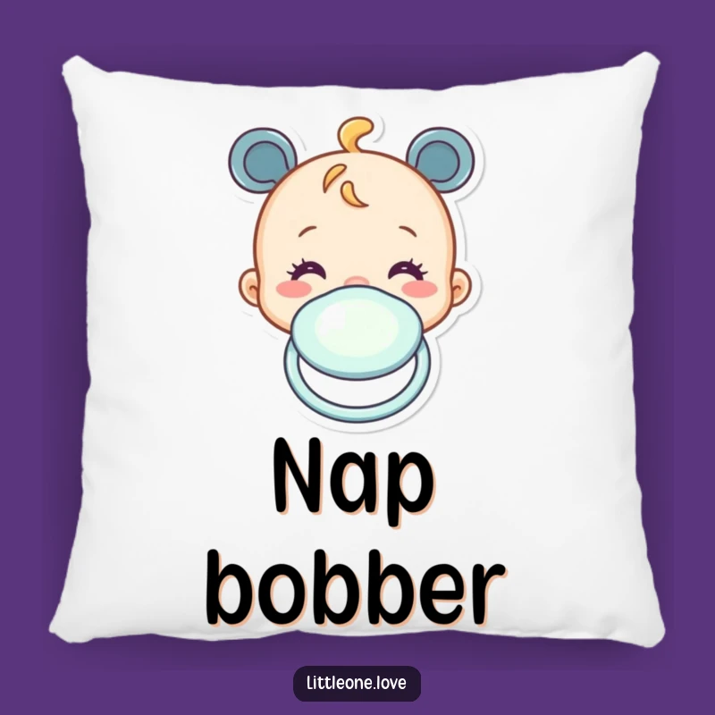 Funny Baby Pacifier Pillow - Soft Comfort with Bobbing Charm!