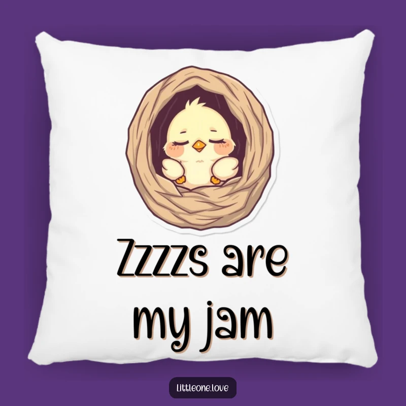 Funny Sleepy Bird Pillow: Cozy Nest Peek Comfort