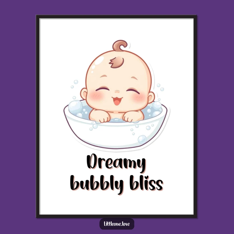 Funny Chubby Baby Bath Digital Art: Instant Adorable Decor, Perfect Funny Gift!