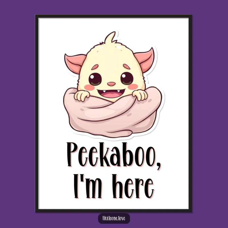 Funny Baby Monster Blanket Digital Art: Instant Downloadable Playful Monster