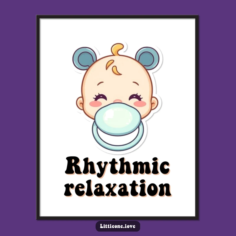 Funny Baby Pacifier Digital Art - Instant Download for Cheerful Decor!