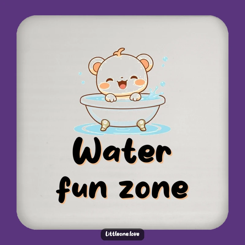 Funny Baby Animal Bath Coaster: Cute Creature Splashing Drink Protector Gift