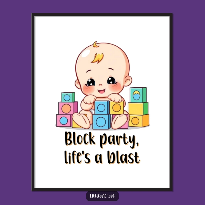 Free Printable Playful Baby Wall Art - Cute Downloadable Nursery Decor Gift