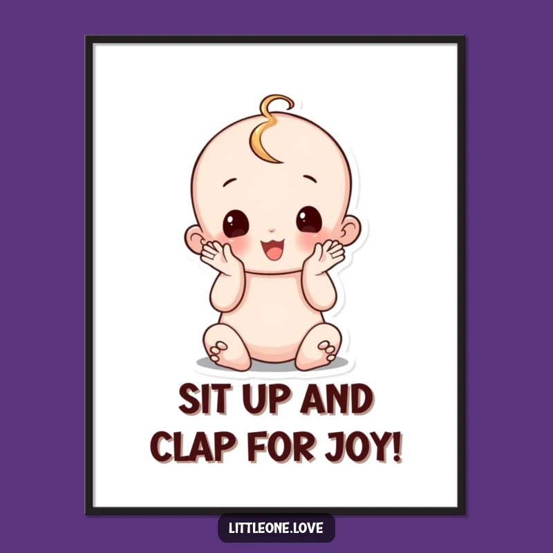 Free Printable Wobbly Baby Wall Art - Funny Downloadable Nursery Decor Gift