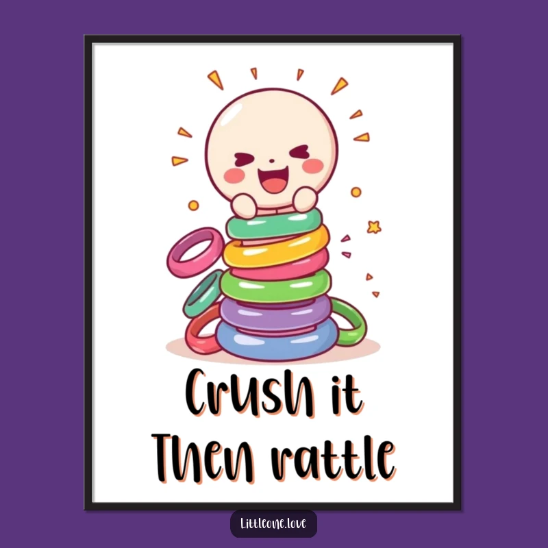 Funny Rattle Free Printable Wall Art - Humorous Downloadable Decor