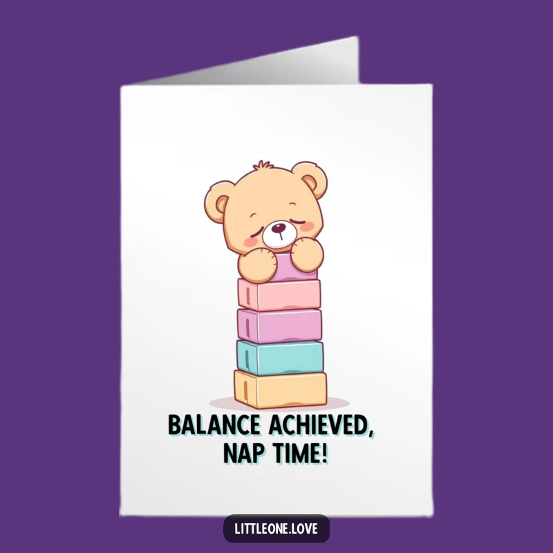 Funny Sleepy Bear Free Printable Birthday Card - Hilarious DIY Downloadable Gift