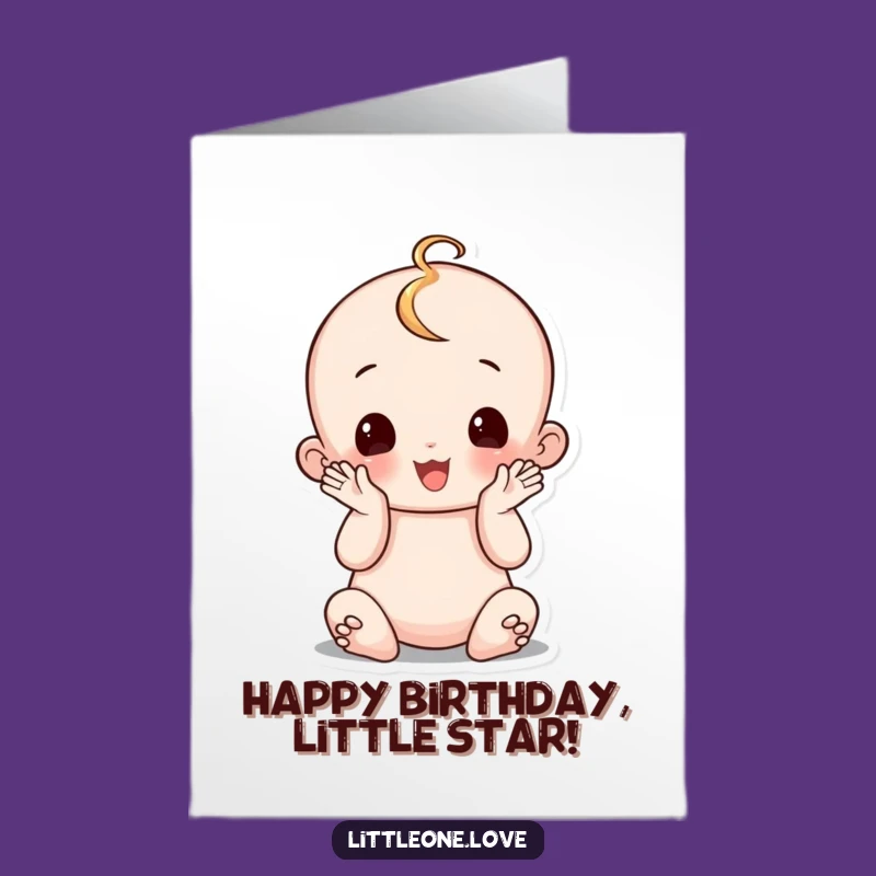 Free Printable Wobbly Baby Birthday Card - Funny Downloadable Toddler Celebration Gift