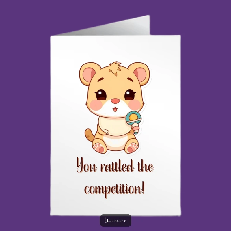Free Printable Congrats Card: Baby Animal Surprise - Funny Downloadable Gift
