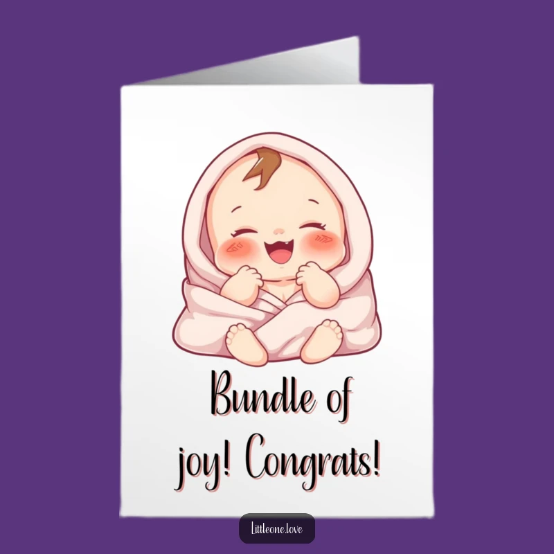 Free Printable Congrats Card: Happy Baby, Cozy Bliss, Celebrate New Beginnings