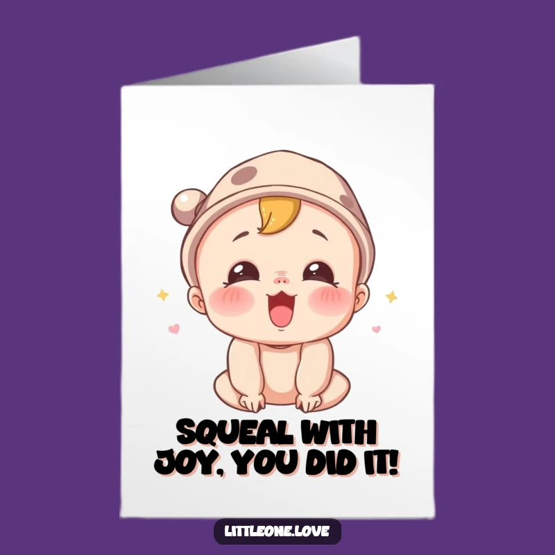 Free Printable Surprised Baby Congrats Card - Exciting Downloadable Gift