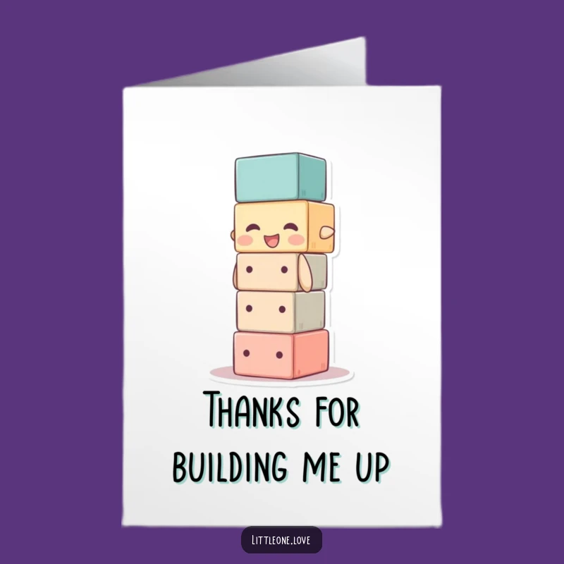 Thank You Block Free Printable Card - Whimsical DIY Downloadable