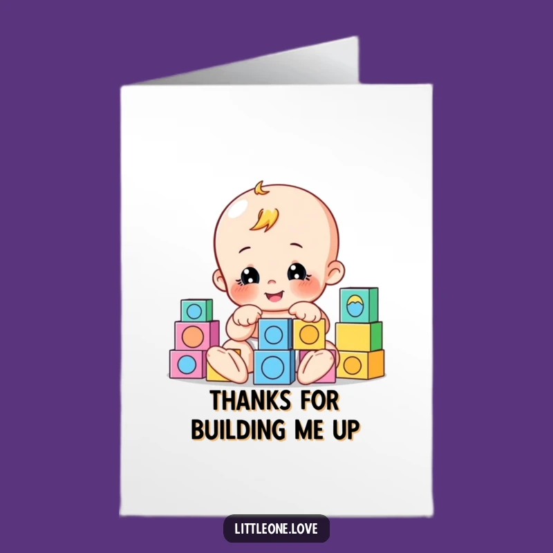 Free Printable Playful Baby Thank You Card - Creative Downloadable Gift