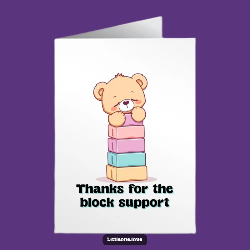 Funny Sleepy Bear Free Printable Thank You Card - DIY Downloadable Gift