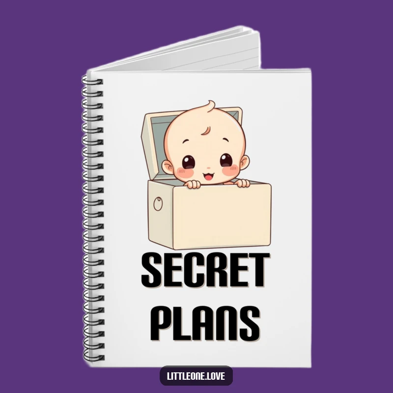 Funny Baby Toy Box Notebook - Cute Diapered Character Journal Gift