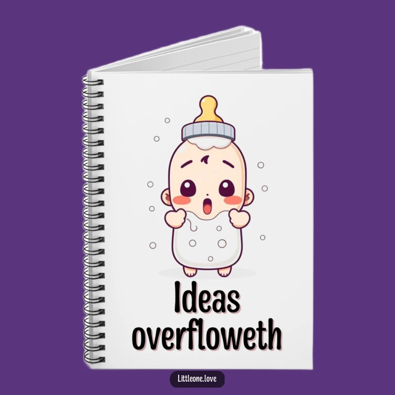 Funny Baby Bottle Notebook - Jot Down Ideas with a Giggle!