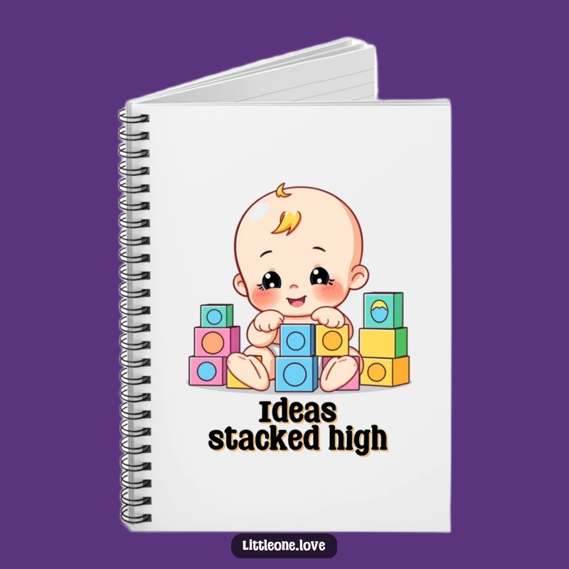 Funny Playful Baby Blocks Notebook - Toddler Journal, Creative Funny Gift for Notes