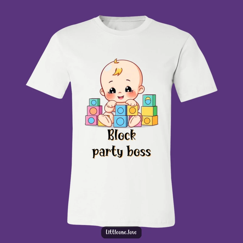 Funny Playful Baby Blocks T-Shirt - Cheerful Toddler Tee, Ideal Funny Gift for Aspiring Architects
