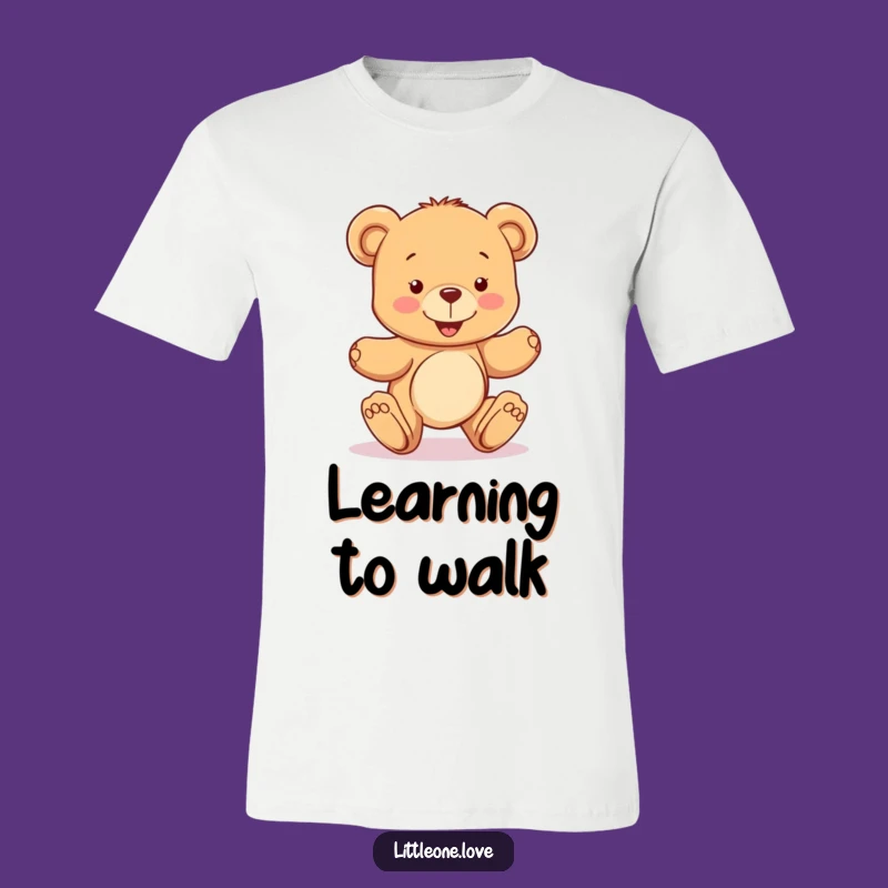 Funny Teddy Bear T-Shirt: Wobbly Steps of Joy Design