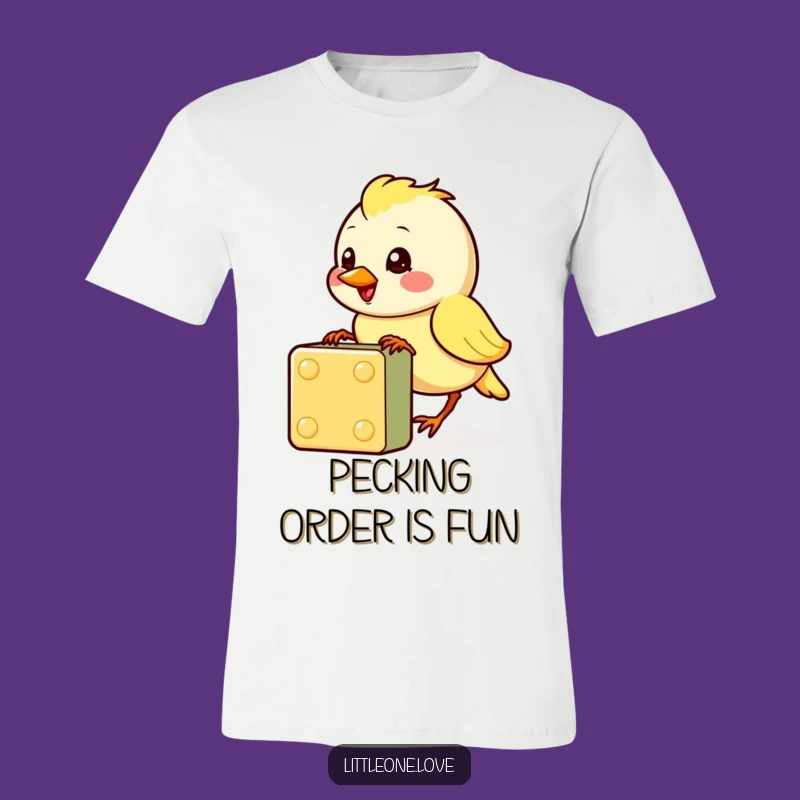 Funny Baby Bird T-Shirt: Cute Pecking, Cheerful Design, Ideal Funny Gift