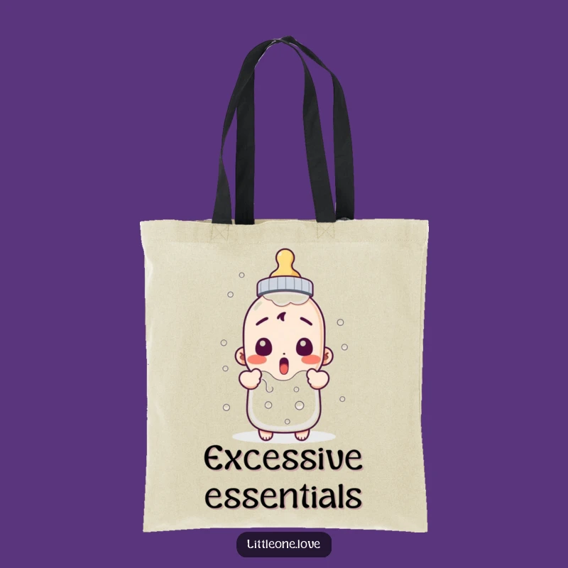 Funny Baby Bottle Tote Bag - Carry Your Essentials with a Laugh!