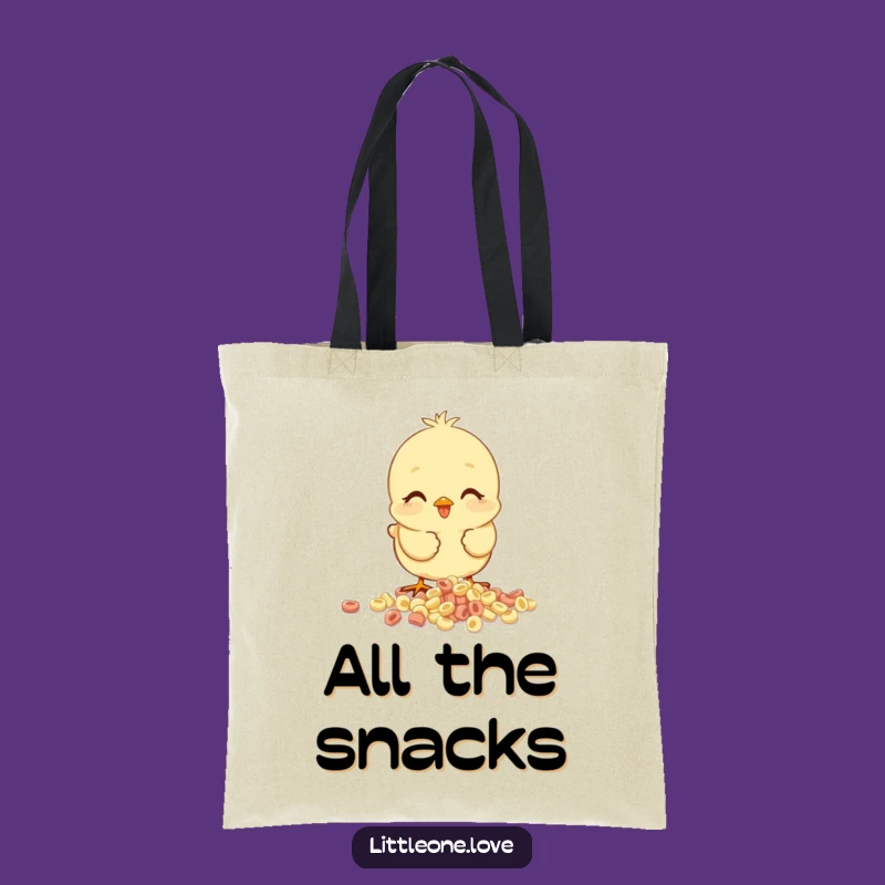 Funny Baby Chick Cereal Tote Bag: Carry Your Cheer Gift