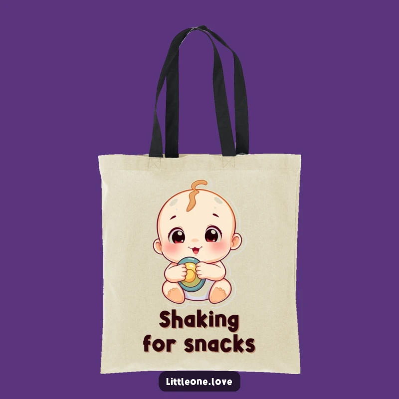 Funny Chubby Baby Rattle Tote Bag: Practical & Amusing Parent Accessory