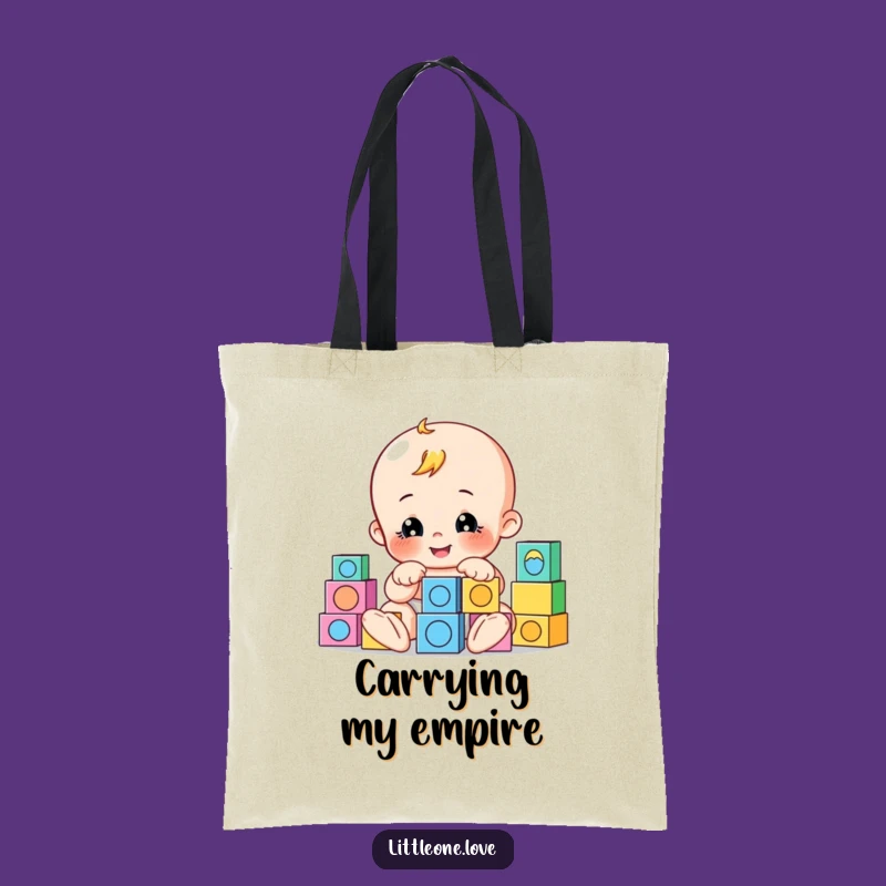 Funny Playful Baby Blocks Tote Bag - Toddler Carry-All, Charming Funny Gift for Builders